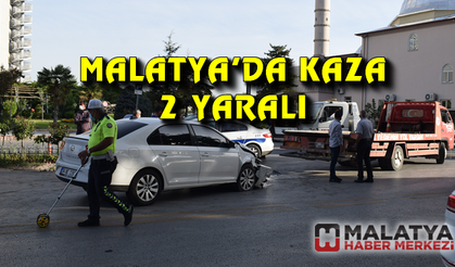 Malatya'da iki otomobil çarpıştı: 1 yaralı