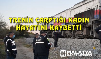 Malatya'da trenin çarptığı kadın hayatını kaybetti