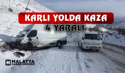 Malatya yolunda kaza: 4 yaralı