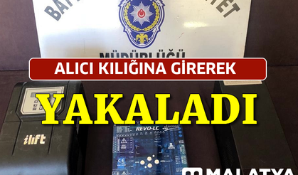 Polis alıcı kılığına girerek zanlıyı yakaladı