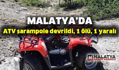 ATV şarampole devrildi, 1 ölü, 1 yaralı