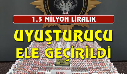 Malatya'da 1,5 milyon liralık uyuşturucu ele geçirildi