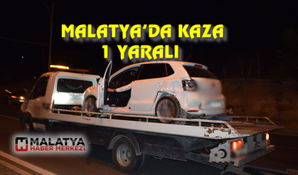 Malatya'da trafik kazası: 1 yaralı