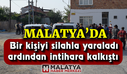 Bir kişiyi silahla yaraladı ardından intihara kalkıştı