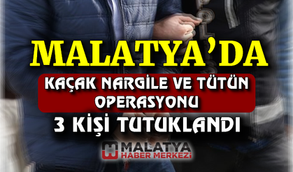 Kaçak nargile tütünü ele geçirildi