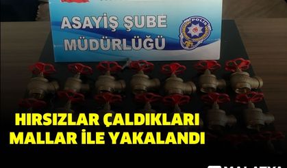 Hırsızlar, çaldıklarıyla yakalandı