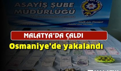 Malatya’da çaldı, Osmaniye’de yakalandı