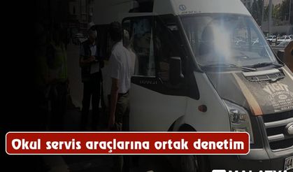 Okul servis araçlarına ortak denetim