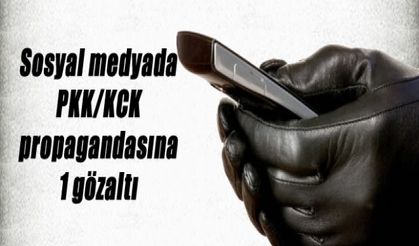 Sosyal medyada PKK/KCK propagandasına 1 gözaltı