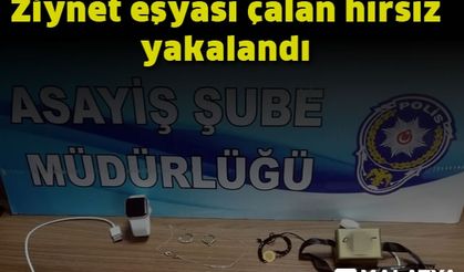 Ziynet eşyası çalan hırsız yakalandı