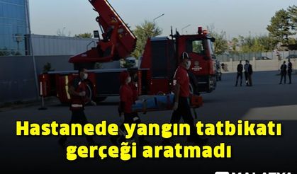 Hastanede yangın tatbikatı gerçeği aratmadı