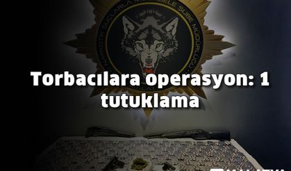 Torbacılara operasyon: 1 tutuklama