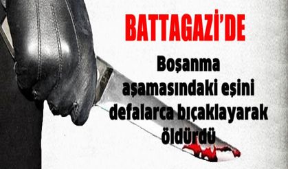 Boşanma aşamasındaki eşini defalarca bıçaklayarak öldürdü