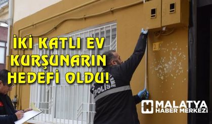 İki katlı ev kurşunların hedefi oldu