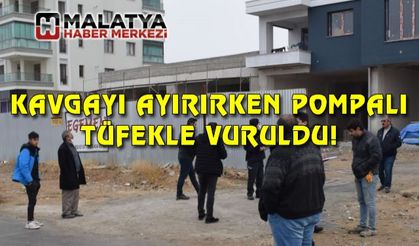 Kavgayı ayıran işçi pompalı tüfekle vuruldu