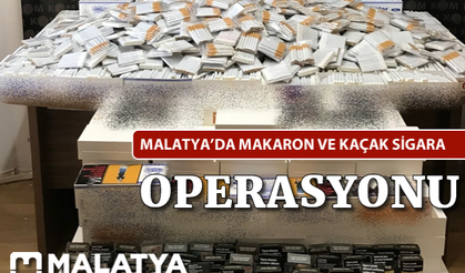 Malatya'da makaron ve kaçak sigara operasyonu