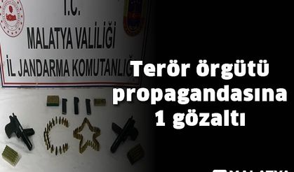 Terör örgütü propagandasına 1 gözaltı