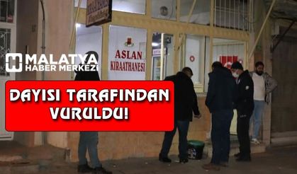 Dayısı tabancayla karnından vurdu