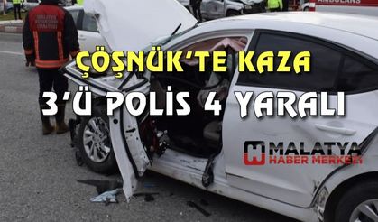 Valilik koruma aracı kaza yaptı: 3’ü polis 4 yaralı