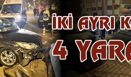 Malatya’da iki ayrı trafik kazası: 4 yaralı