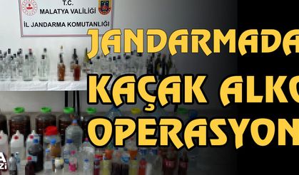 Jandarmadan kaçak alkol operasyonu