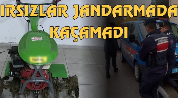 Hırsızlar jandarmadan kaçamadı