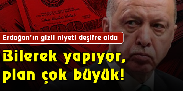 Erdoğan'ın gizli niyeti deşifre oldu: Bilerek yapıyor, plan çok büyük!