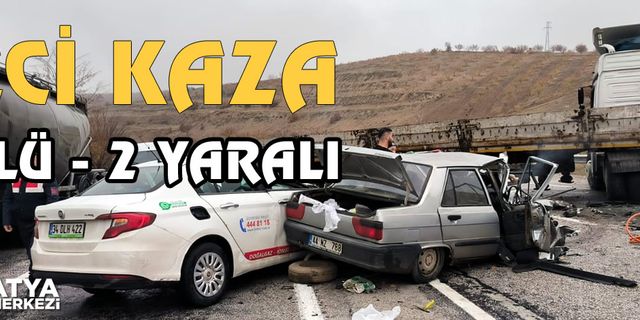 Doğanşehir'de feci kaza: 2 ölü - 2 yarali
