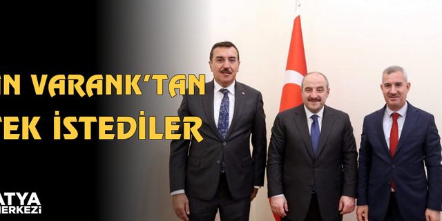 Yeşilyurt Belediye Başkanı Çınar Bakan Varank’tan destek istedi