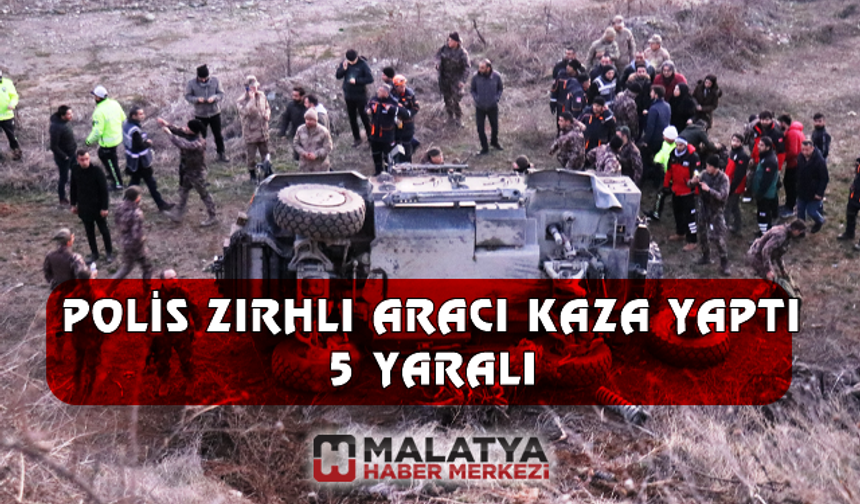 Cumhurbaşkanı Erdoğan’ın ziyareti öncesi polis zırhlı aracı kaza yaptı: 5 yaralı