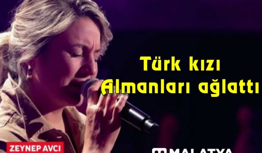 Türk kızı Almanları ağlattı… Türkçe şarkıyla yıktı geçti