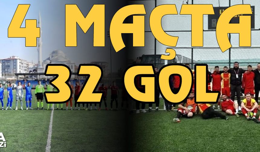 Malatya'da 4 maçta 32 gol atıldı