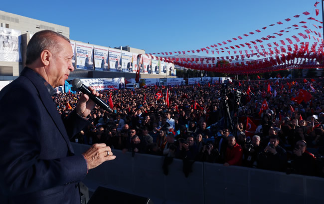 Cumhurbaşkanı Erdoğan'ın Malatya mitinginden kareler
